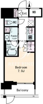 フレンシア蒲田 402 間取り図