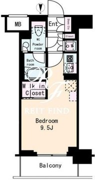 フレンシア蒲田 706 間取り図