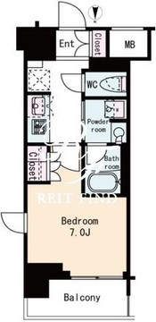 フレンシア蒲田 610 間取り図