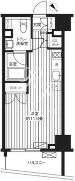 ティー東麻布 405 間取り図
