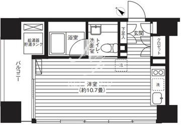 ティー東麻布 501 間取り図