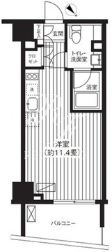 ティー東麻布 506 間取り図