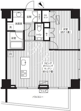 ティー東麻布 1105 間取り図