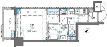 ズーム南麻布 402 間取り図