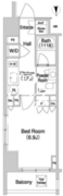 コンフォリア門前仲町 1106 間取り図