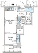 パークアクシス本所吾妻橋サウスレジデンス 712 間取り図