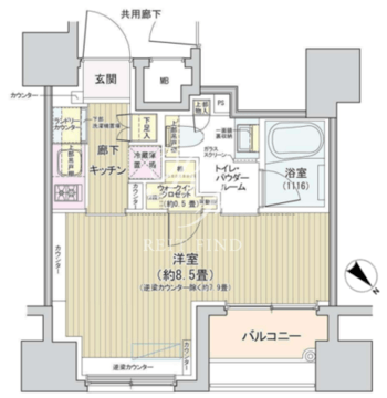 アネーロ銀座 1102 間取り図
