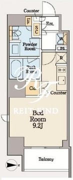 クレストコート木場 701 間取り図