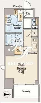 クレストコート木場 1001 間取り図