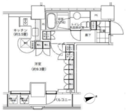 パークキューブ愛宕山タワー 2804 間取り図