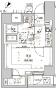 ルクレ押上 702 間取り図