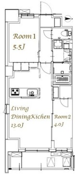 スプランディッド西日暮里 401 間取り図