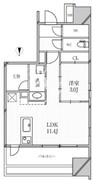 グランパセオ明大前 405 間取り図