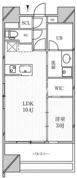 グランパセオ明大前 504 間取り図