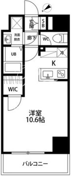 ルクレ池袋 803 間取り図