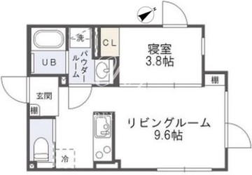 パセオ都立大学ノース 104 間取り図