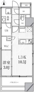 グランパセオ明大前 803 間取り図