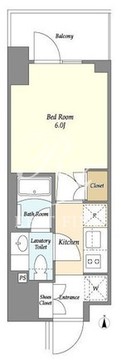 オーキッドレジデンス品川中延 401 間取り図