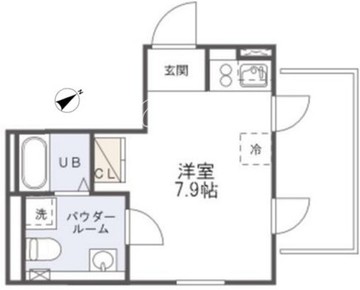 パセオ都立大学サウス 401 間取り図