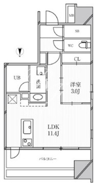 グランパセオ明大前 905 間取り図