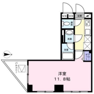 カスタリア門前仲町 803 間取り図