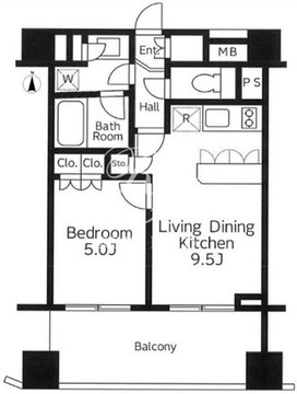 プライア渋谷 7F 間取り図