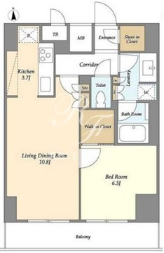 ラティエラ大鳥居 1307 間取り図