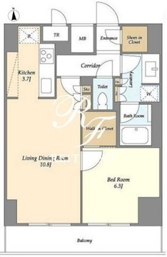 ラティエラ大鳥居 1207 間取り図