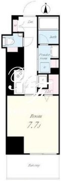 テアトル神南 502 間取り図