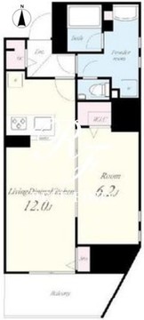 テアトル神南 503 間取り図