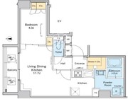 プラウドフラット錦糸町2 907 間取り図