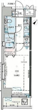 プラチナコート上野 204 間取り図