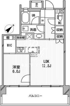 ライオンズシティ白金高輪 403 間取り図
