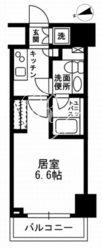 KDXレジデンス文京湯島 602 間取り図