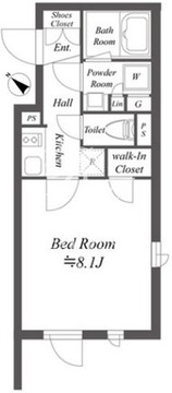 ジェノヴィア新大塚 202 間取り図