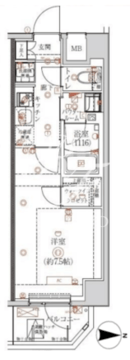 アルテシモリーノ 502 間取り図