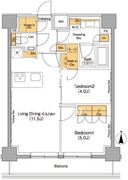 ザ・パークハビオ上野御徒町 905 間取り図