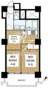 六本木ビュータワー 511 間取り図