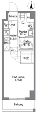 コンフォリア錦糸町DEUX 807 間取り図