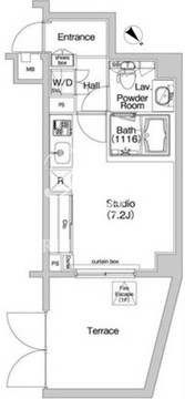 コンフォリア神楽坂 101 間取り図