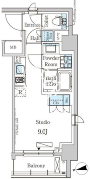 CORVAL大森 607 間取り図