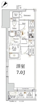 ログ銀座東 703 間取り図