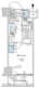 パークアクシス池袋 1904 間取り図