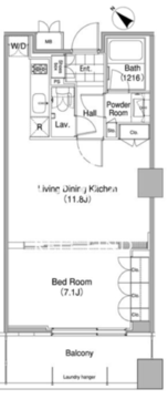 コンフォリア東池袋ウエスト 1202 間取り図