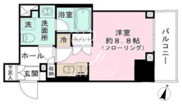 パークリュクス神田 206 間取り図