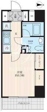 ログ両国 802 間取り図