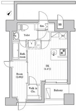 レジデンス文京春日 1302 間取り図