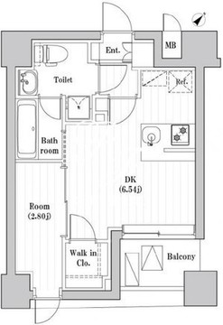 レジデンス文京春日 802 間取り図