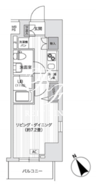 プライマル五反田 601 間取り図