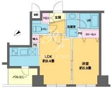 カスタリア北上野 904 間取り図